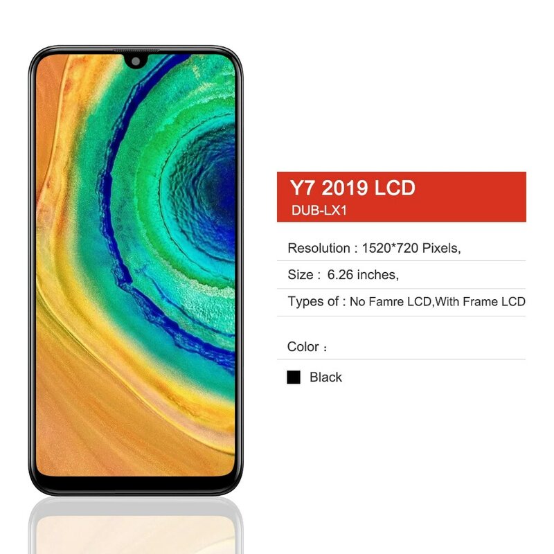 6,26 "оригинальный для Huawei Y7 2019, ЖК-дисплей, сенсорный экран, запасные части для Huawei Y7 Prime 2019, фотогалерея, ЖК-дисплей
