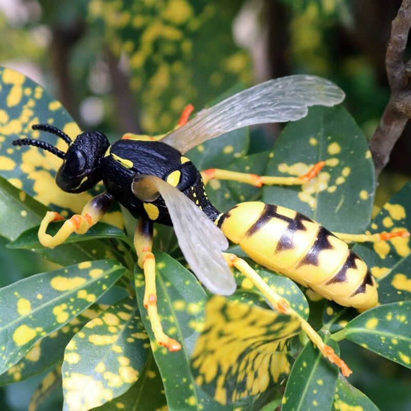 Realistyczne symulowane plastikowe pszczoły ozdoby pszczół realistyczne figurki realistyczny Model zabawki dla owadów dla dziecka