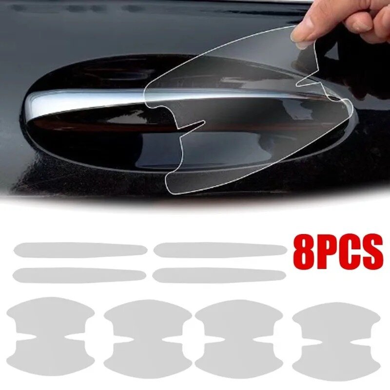 Anti-scratch Car Sticker Clear Door Handle Bowl Protective Strip Car Handle Tape Protection Paint Surface Film Stickers Decals
