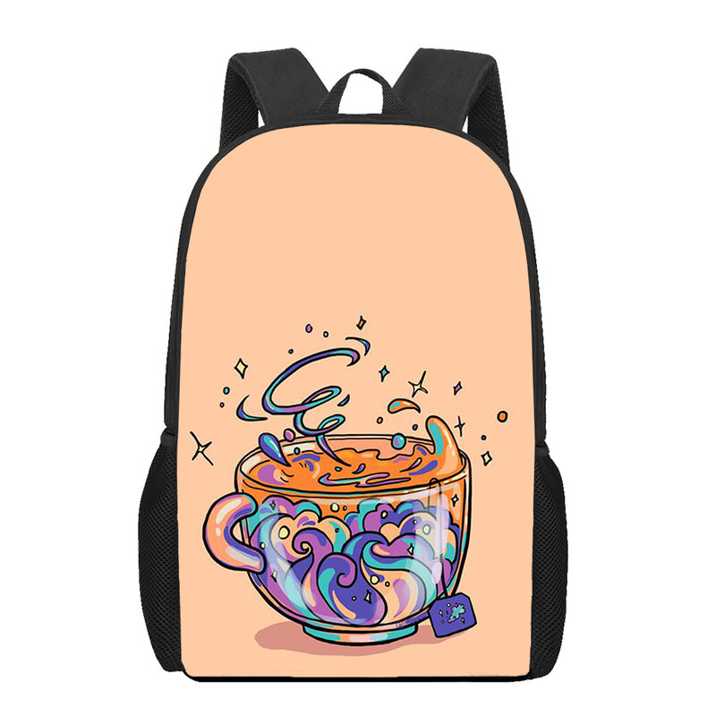 Cute cartoon Cup animal 3D Print School Bag Set per ragazze adolescenti zaino per bambini primari borse per libri bambini Mochila Infantil