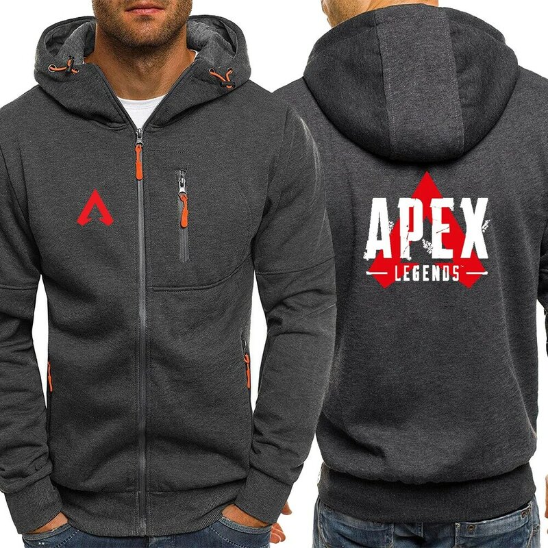 Apex Legends เกม2022ชายใหม่ยาวแขนสบายๆกีฬา Streetwear Hoodies Zipper Hooded แจ็คเก็ต Hoody Tops
