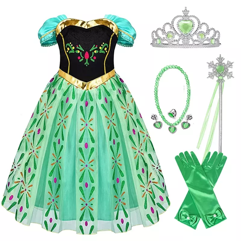 Frozen Anna Costume for Boys and Girls, Princess Anna Costume, Halloween Accessories, Carnival