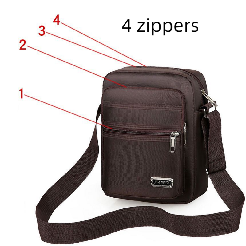 Men Crossbody Bags Male Multi-layer Sports Shoulder Bags Boy Messenger Pocket Outdoor Business Wallet Phone Handbags