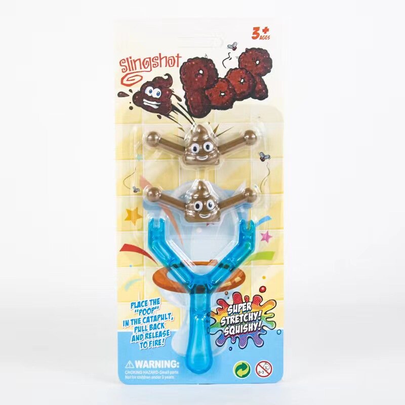 Slingshot Stool Squeeze Toys pour enfants, élastique, bande de caoutchouc, original, farce, instituts soulignés, nouveautés de odor, cadeaux drôles