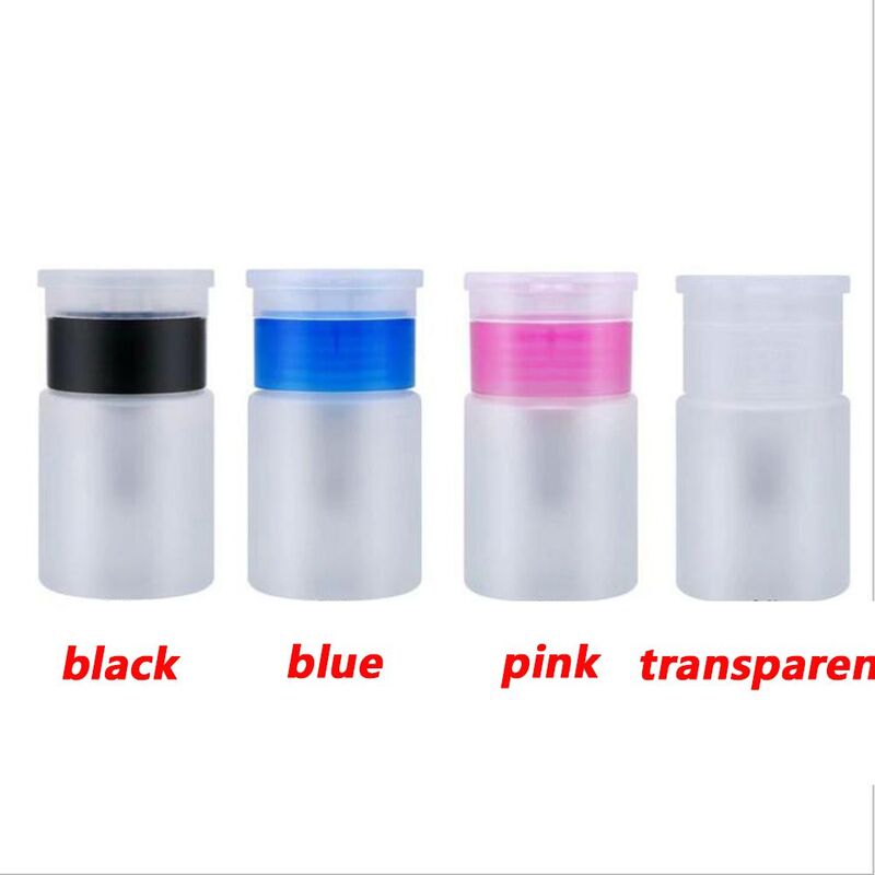 Top Quality Liquid 60mL UV Gel Cleaner Nail Polish Remover Pump Dispenser Container Empty Bottle Clean Acetone
