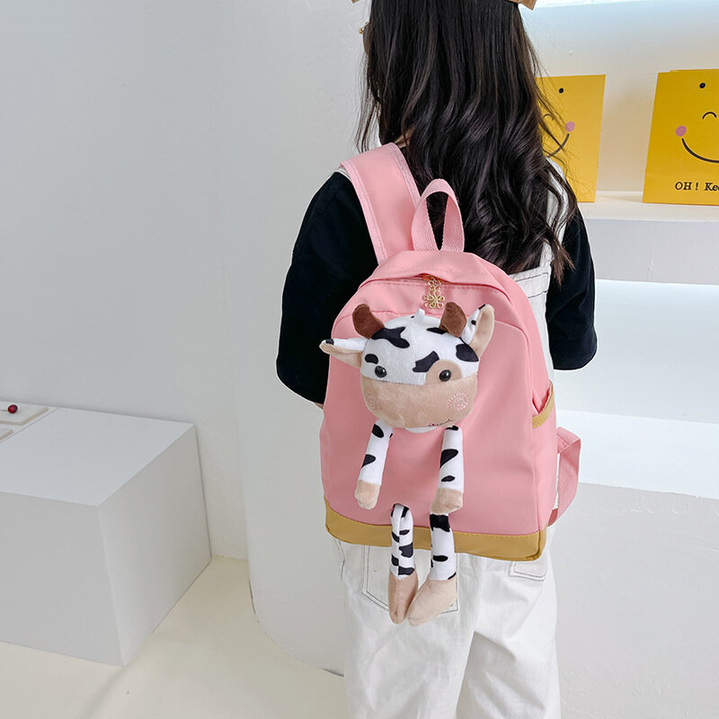 2023 New Fashion Cute Cartoon Cow Rabbit Children's Schoolbag for Kindergarten Boys and Girls Light Large Capacity Backpacks