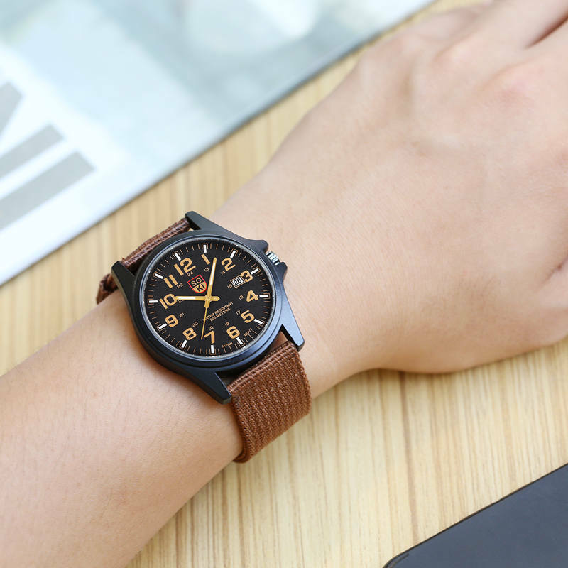 New Man Canvas Watches Fashionable Men Students Quartz Wristwatch Casual Gift Watch