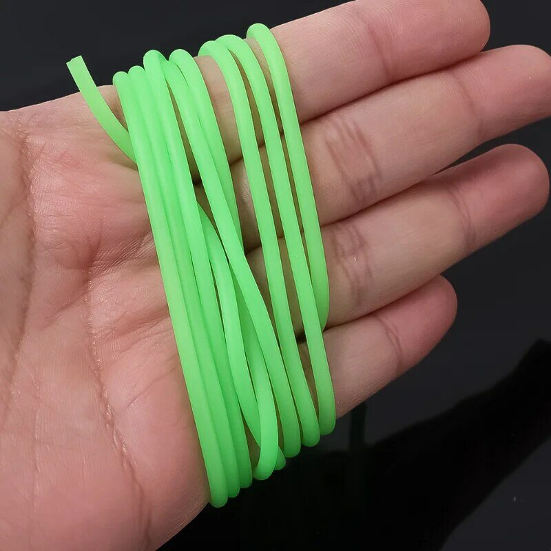 1.5M Fishing Night Luminous Tube Green Soft Silicone Fishing Sleeves Fishing Rig Hook Line Glow Pipe Light Tackle Tackle Tool