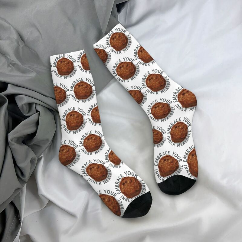 Meatball Socks Harajuku High Quality Stockings All Season Long Socks Accessories for Unisex Gifts