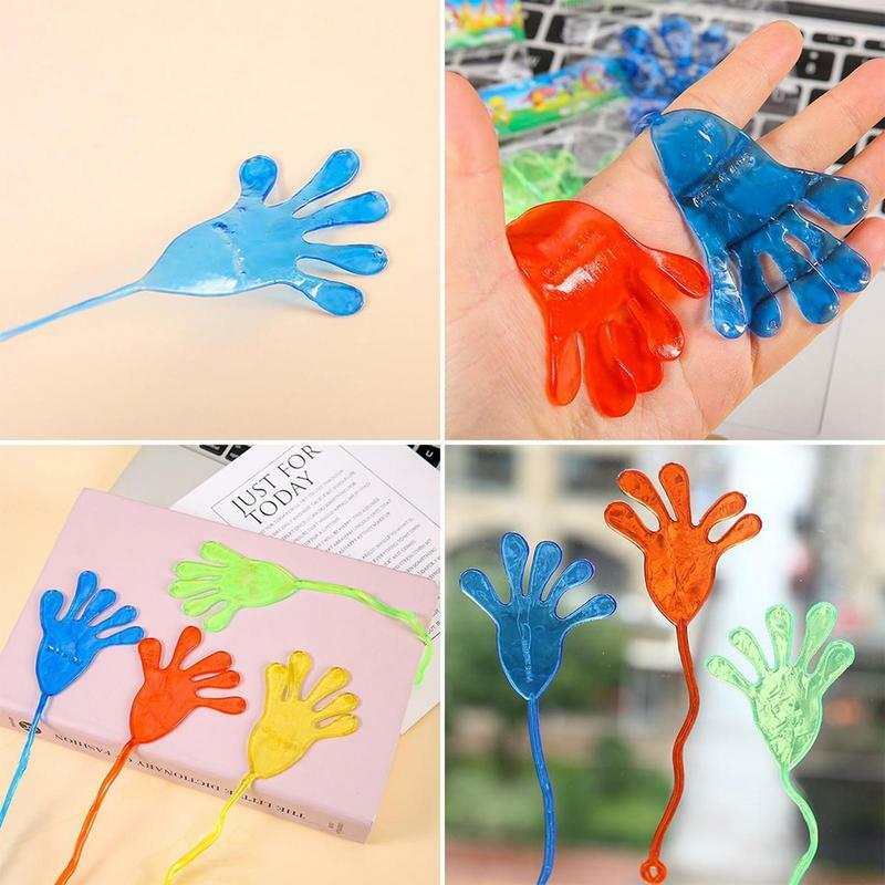 Wall Walkers Sticky Toy 10 PCS Sticky Hands Wall Window Climber Stretchy Window Crawler Easter Basket Stuffers Colorful Sticky