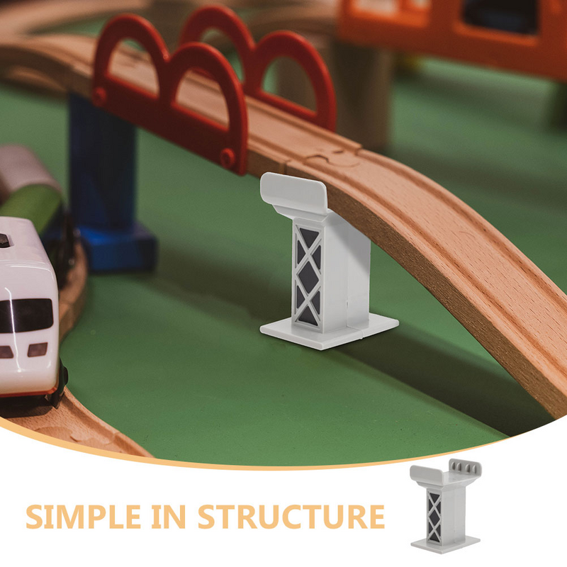 Modelo de simulación de muelle de puente de 3 piezas, puente de juego, soporte de tren ferroviario, modelo de muelle de puente Diy