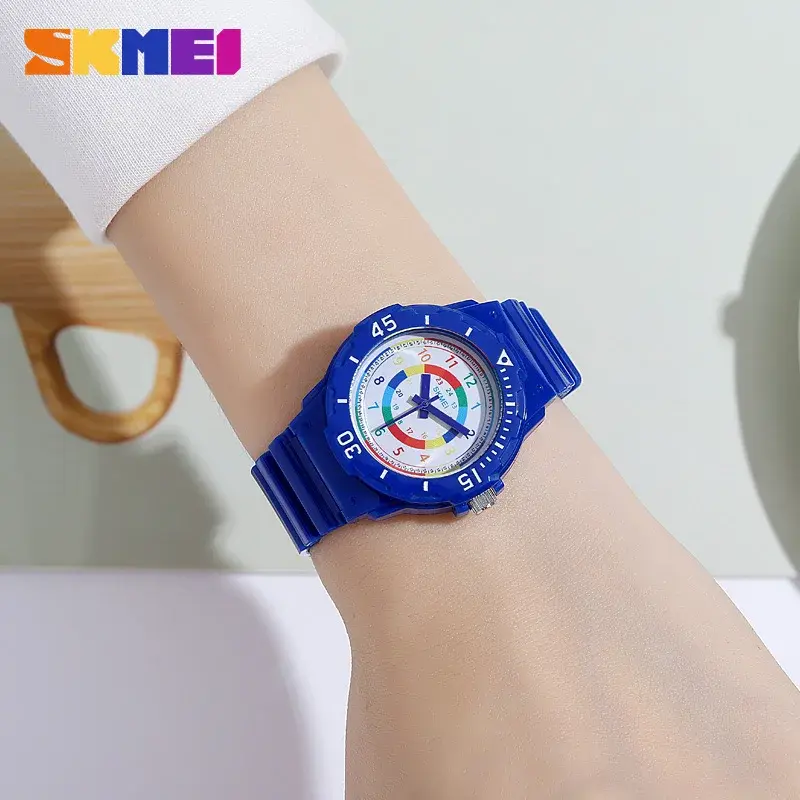 SKMEI-Montres-bracelets étanches pour enfants, mouvement à quartz japonais, montres de sport pour enfants, garçons et filles, nouveau, 2012, 50m