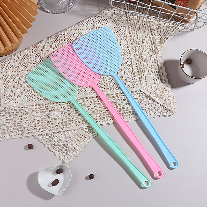 1Pc Plastic Fly Swatter Beat Insect Flies Pat Anti-mosquito Shoot Fly Pest Control Mosquito Fly Catcher Home Kitchen Tool