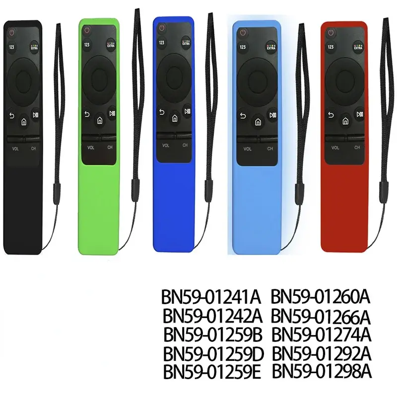 1 Pc Silicone Remote Control Cover for Samsung TV BN59 Non-slip Anti-fall Dust Cover Holder Shockproof Protective Case