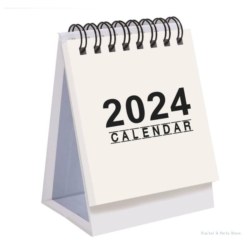 M17F 2024 ミニ卓上カレンダー ホーム オフィスの装飾 毎日のスケジュール プランナー用