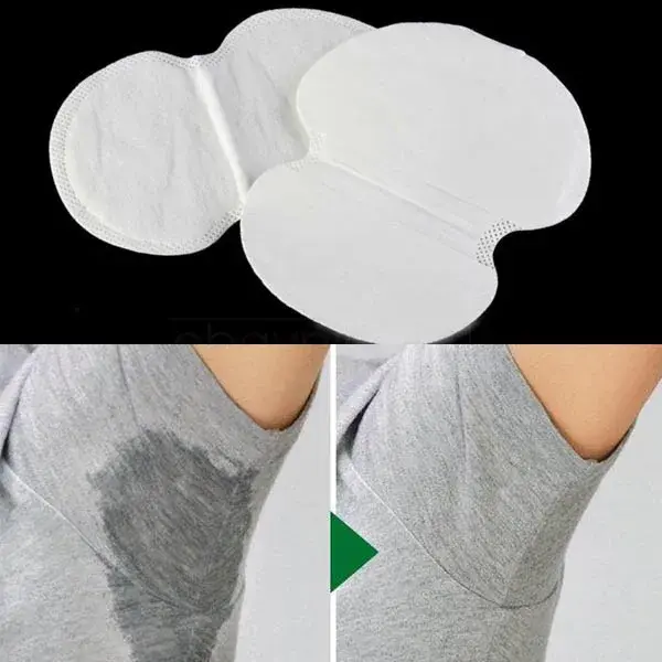 Almohadillas absorbentes desechables para axilas, protector de sudor, desodorante, sábana para axila, protector de ropa, almohadillas de transpiración para el sudor, 2, 6, 10 piezas