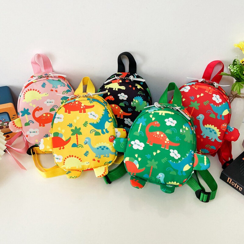 2022 New Children Small Cartoon School Bags Lovely Dinosaur Nylon Kids Backpacks Girl Boy Snack Bag In Kindergarten