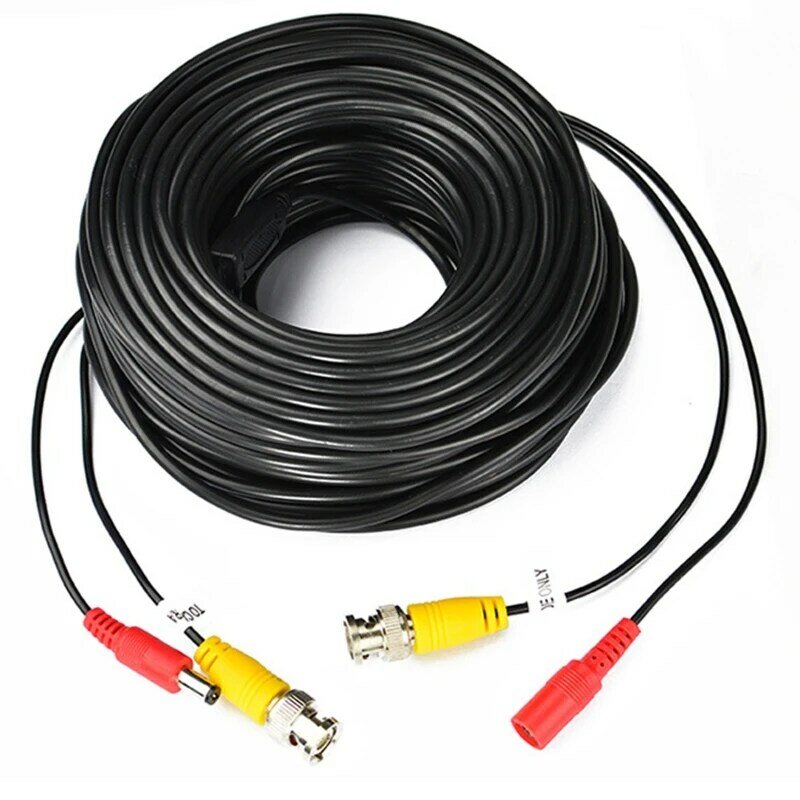 Ahd Camera Kabels 5M/10M/15M/20M/30M Bnc Kabel Output Voor Dc Plug Kabel Voor Analoge Ahd Surveillance Cctv Dvr Systeem