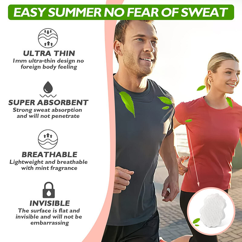 Respirável Underarm Sweat Absorbing Stick Pad, Forro das axilas, Anti-odor, Adesivo forte invisível, Desodorante de roupas, Verão, 10 pcs, 30pcs