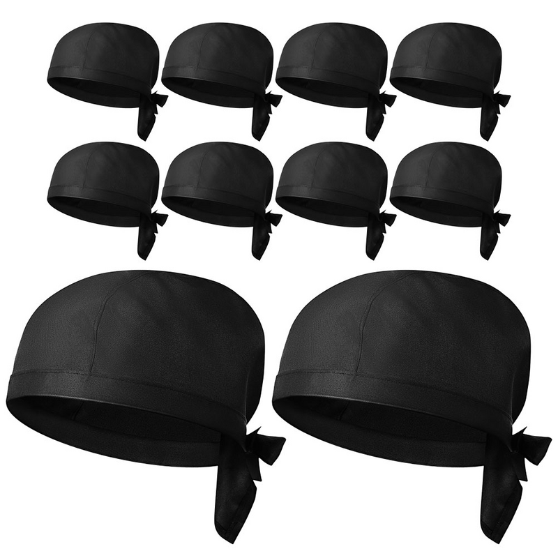 Ajustável Cotton Chef Hat para Homens e Mulheres, Garçom Hat, Hotel e Restaurantes, 10 PCs