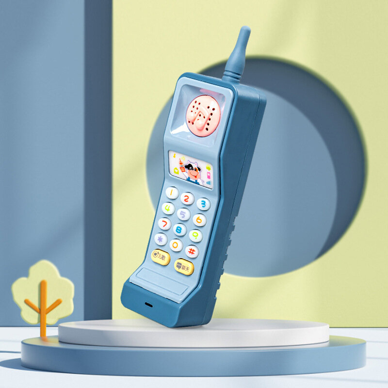 Kinderen Puzzel Speelgoed Simulatie Cartoon Schattige Grote Broer Mobiele Telefoon Met Lichte Muziek Telefoon Jongens Meisjes Multifunctioneel Speelgoed