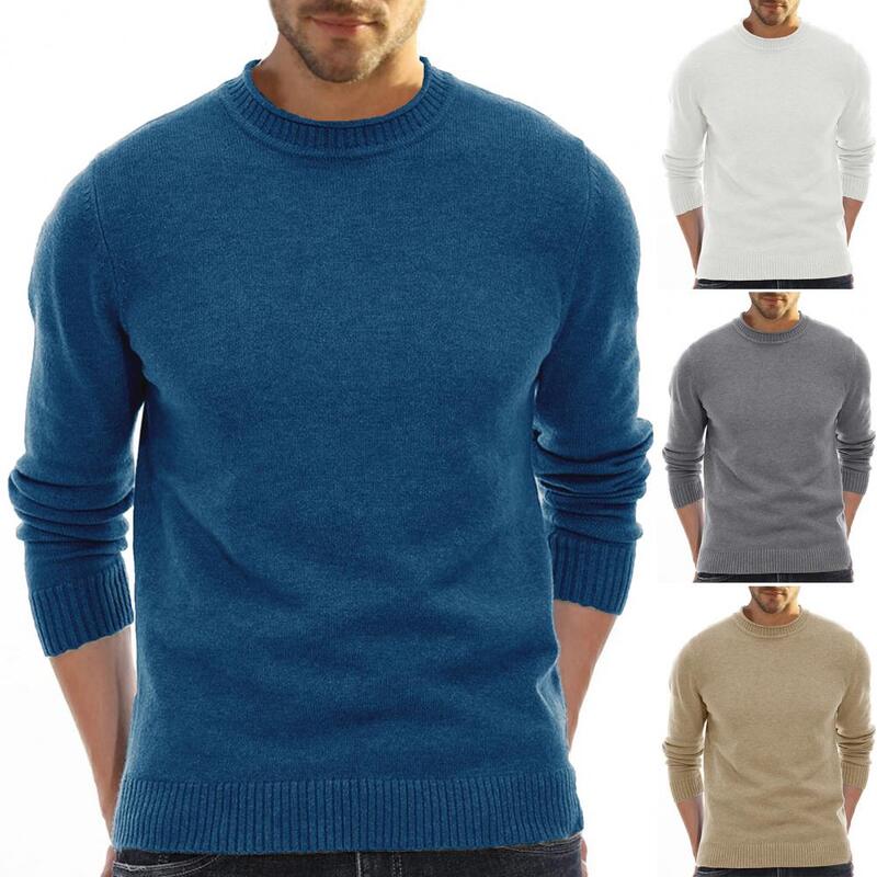남성용 따뜻한 니트 스웨터, 하이 퀄리티 풀오버 스웨터, 2023 가을 및 겨울 신상