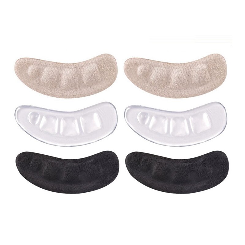 3 Pairs Forefoot Pads Anti-Wear And Anti-Slip Stickers Self-Adhesive Invisible Anti-Skid Heel Stickers