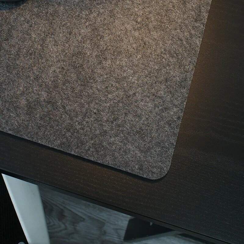 Tapete de mesa para computador respirável macio, Lã sentiu laptop antiderrapante Gamer Mouse Pad, Simples e confortável para o tempo frio