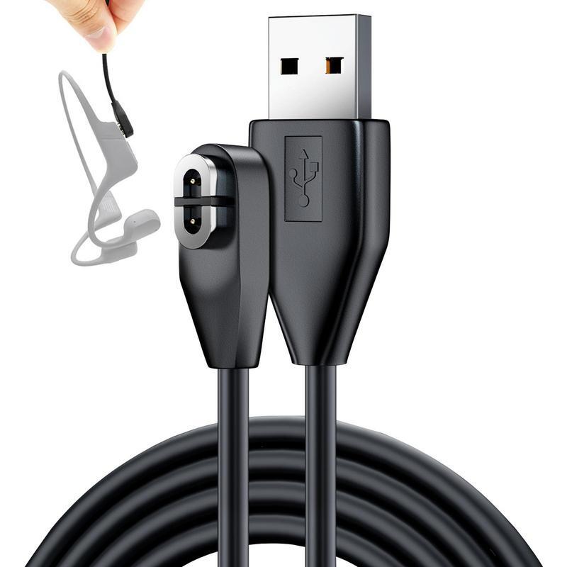 Cable de carga USB magnético para auriculares, conducción ósea, Cargador USB para después de Shokz Aeropex AS800 AS803 S810