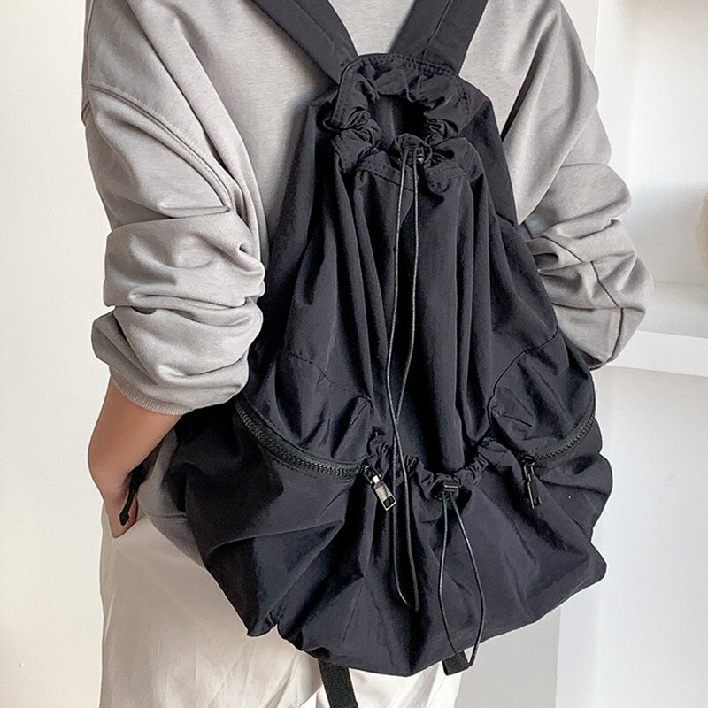 حقيبة ظهر عصرية للنساء من النايلون غير رسمية حقيبة ظهر خفيفة الوزن للطلاب سعة كبيرة حقيبة سفر 2023