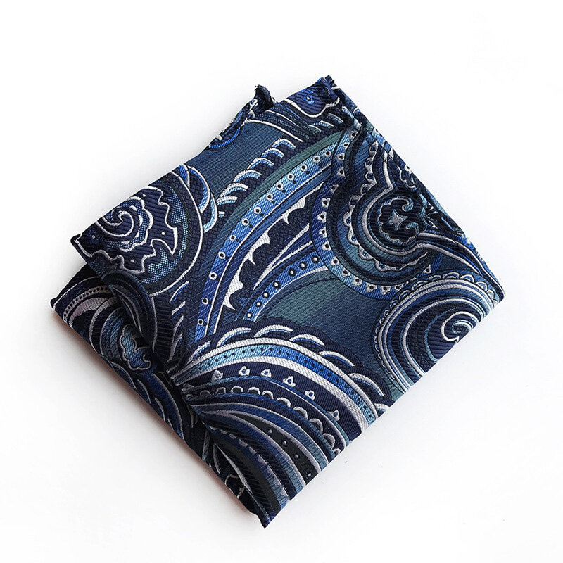 NEW Mens Pocket Square British Design Colorful Dot Vintage Paisley Print Handkerchief Classic Gift Chest Towel Suit Acceossories