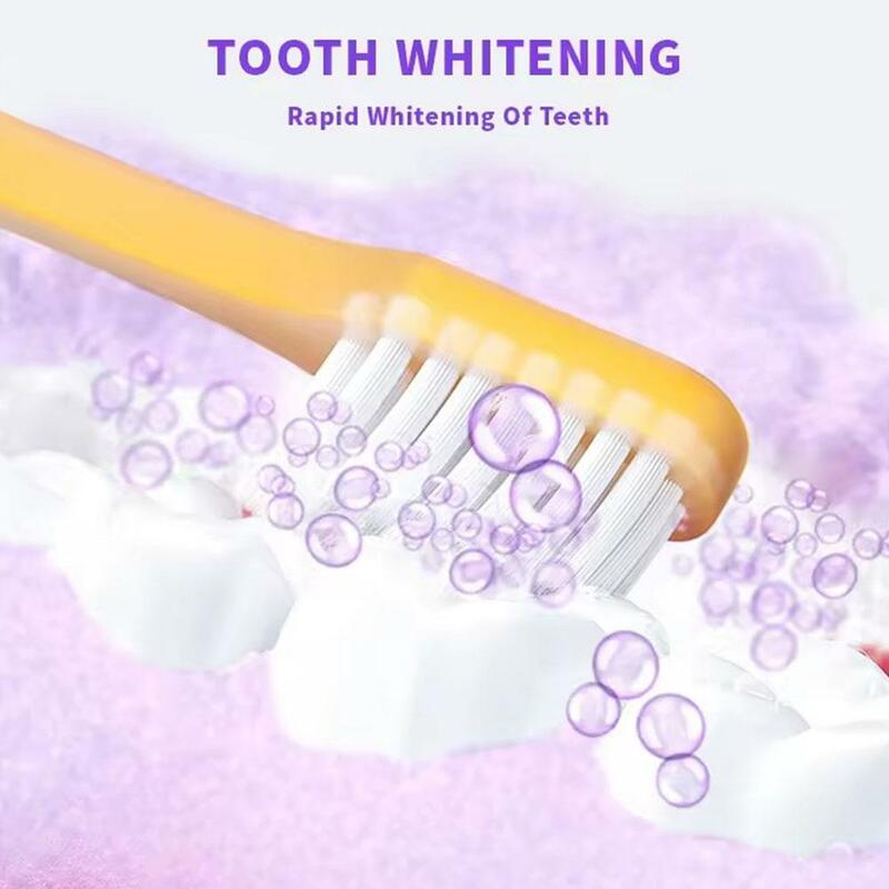 V34 30ml lila White ning Zahnpasta entfernen Flecken reduzieren Vergilbung Pflege für Zähne Zahnfleisch Atem aufhellen Zähne i0l4