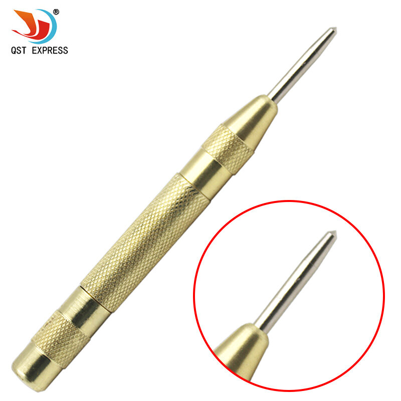 5 Inch Automatic Center Pin Punch Spring Loaded Marking Starting Holes Tool
