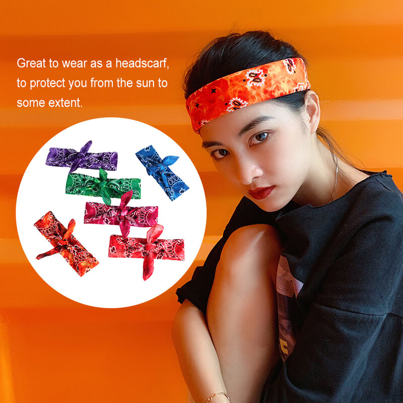 Small Kerchief Clothing Dye Hand-made Seamless Head Wrap Scarf Breathable Fashion Hip-hop Bandanas House Shopping