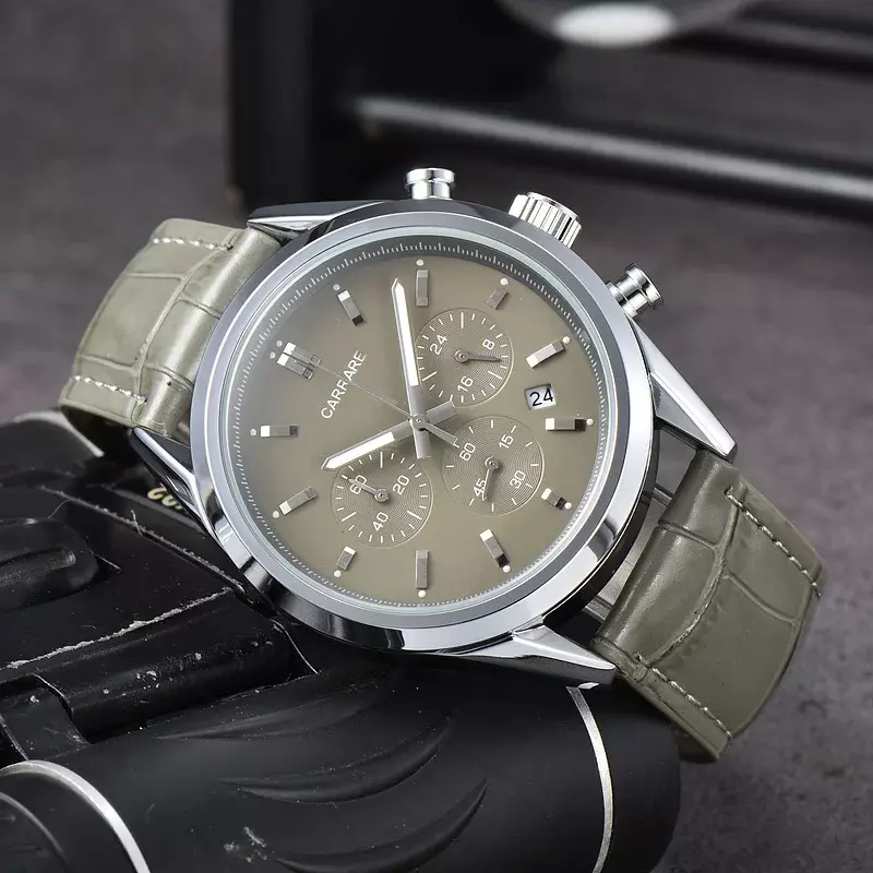 Classic CARRERA Chronograph Quartz Watch para homens, relógios de luxo, marca original, data automática, relógios AAA quentes, frete grátis