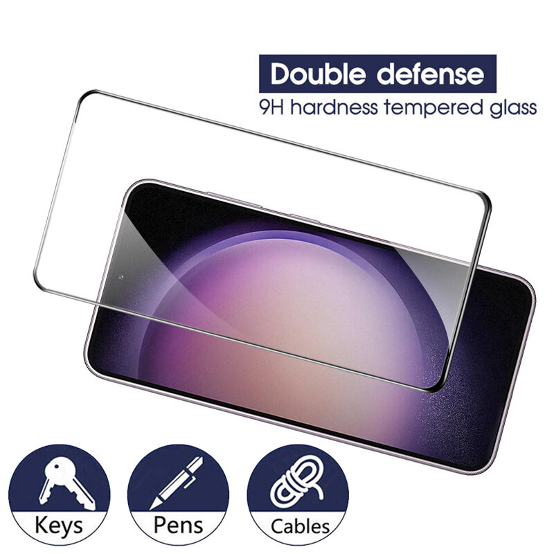 For samsung s24 Glass, s24 ultra Screen Protector For samsung galaxy s23 glass samsung s24 ultra Tempered Glass samsung s23 fe s20 s21 s22 plus Protective Film Galaxy s24 Screen Protector samsung s22