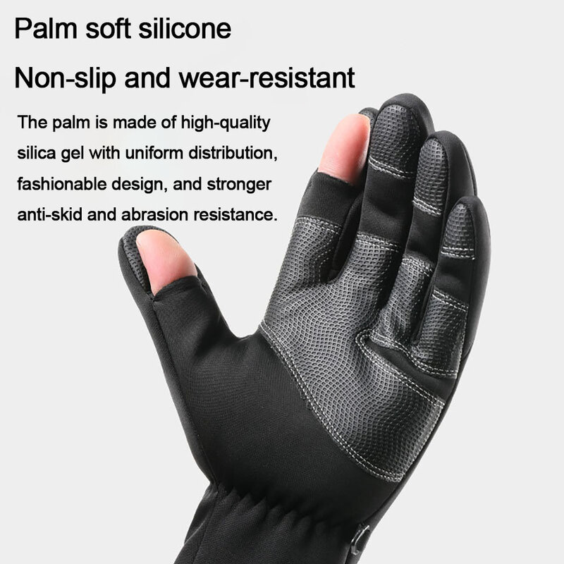 KoKossi Warm Running Gloves Full Finger Outdoor Sport Windproof Waterproof Non-slip Touch Screen Cycling  Jogging Gloves Unisex