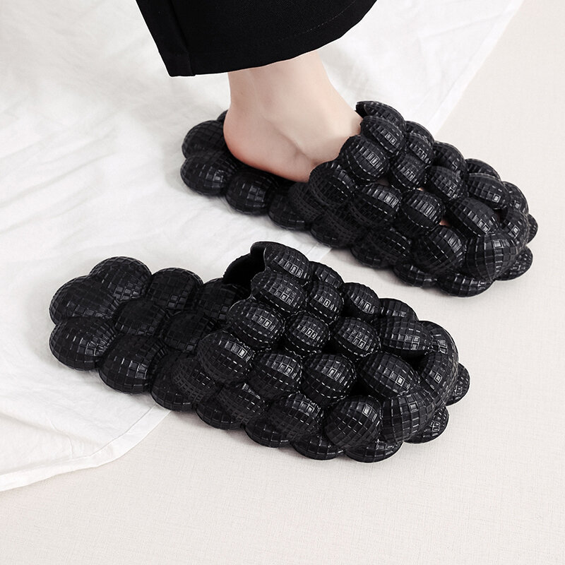 Zapatillas suaves de goma EVA para hombre y mujer, zapatos de playa para el hogar, con suela de masaje, de diseñador, para interior, 2023