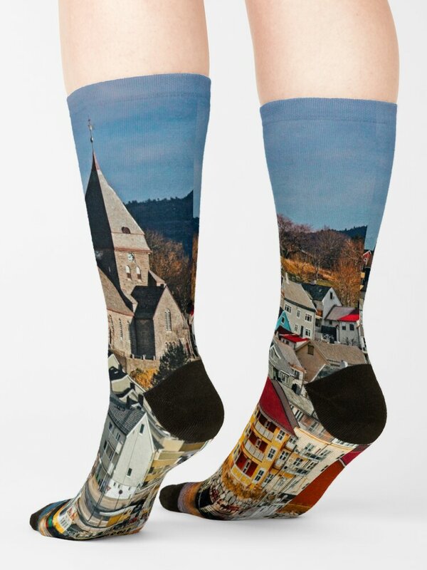 Kritisand – chaussettes de noël pour hommes, chaussettes de ville et d'église de norvège, de dessin animé