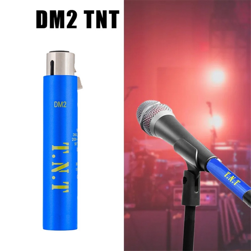 Pré-amplificador ativo do microfone em linha, forte anti-interferência, substitua pela dinamite DM2, ganho 30DB