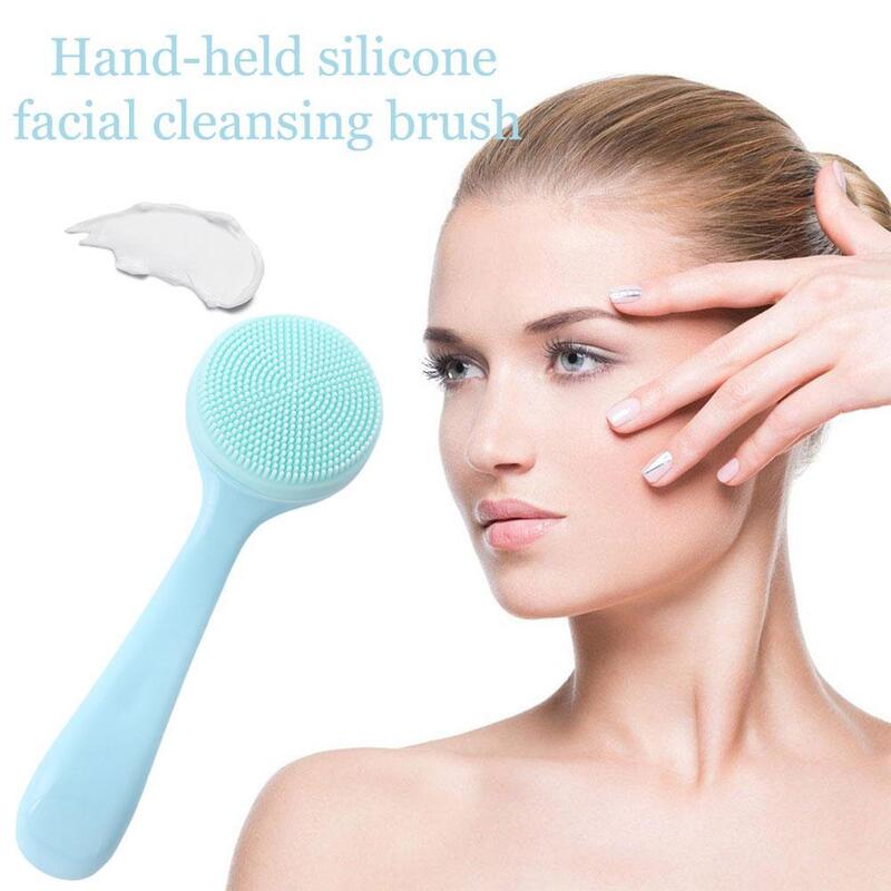 Facial Cleansing Brush Skin Care Massage For Deep Cleaning Pore Blackhead Removing Scrub Gentle Exfoliating Cleaning Tool Q2D0