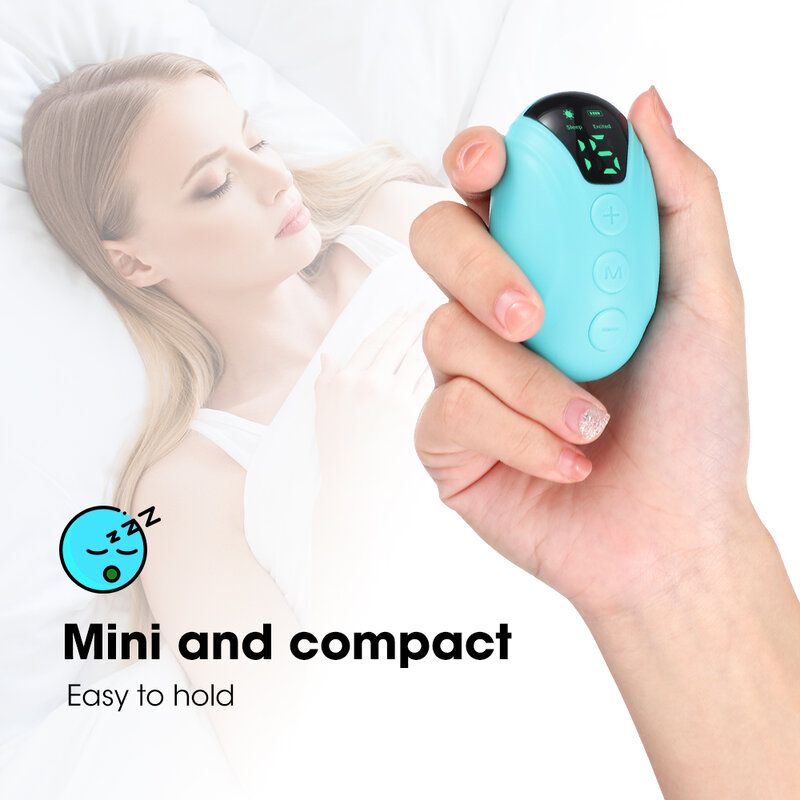 Ручное устройство для улучшения сна, Интеллектуальные устройства микро-тока для сна с слингом, мозг для дома, спальни, массажер для кровати, тревожность