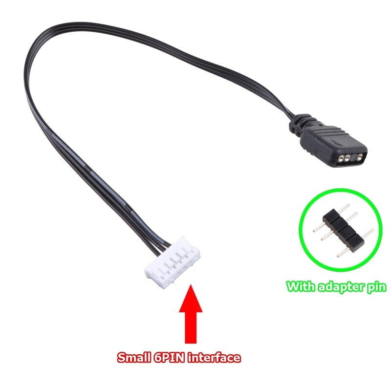 Fan Controller Adapter Cable 5V 3-pin To 6pin/ 4pin Converter  5V ARGB 3Pin to 4Pin 6Pin for Coolmoon Cool Moon Fans