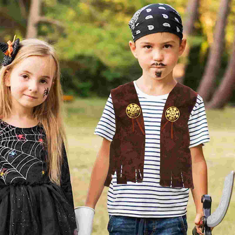 Atasan anak-anak rompi Barat mewah pesta rasa klasik kain rajutan pakaian anak-anak untuk anak laki-laki Aksesori liar