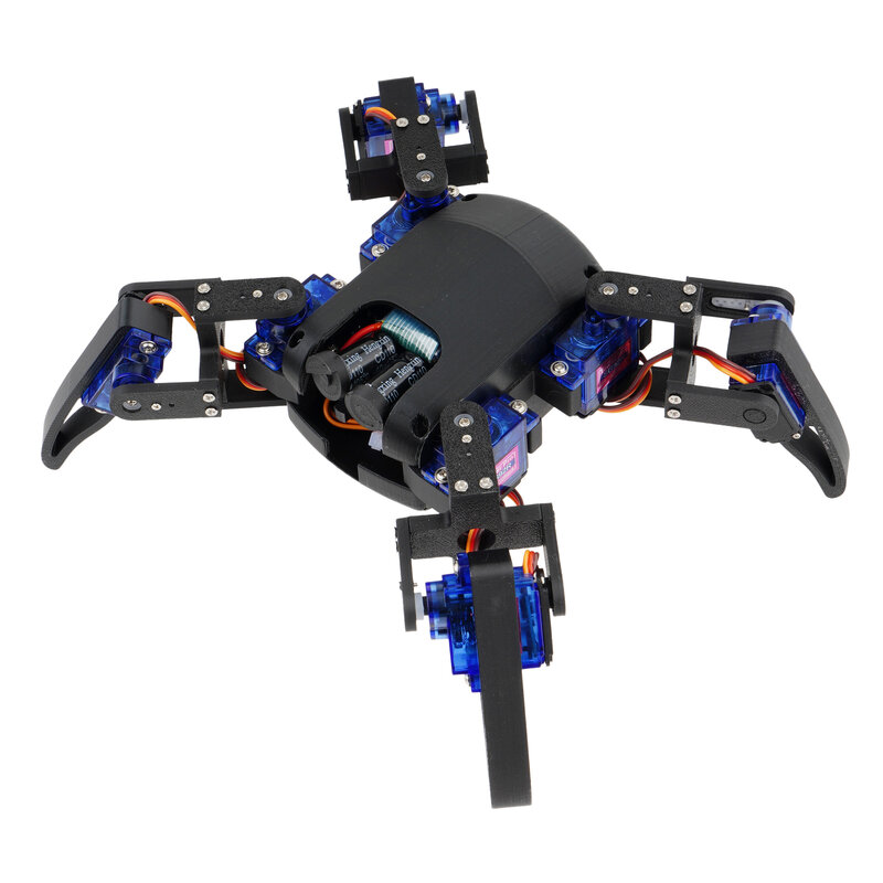 STEAM-Kit educativo de Robot araña cuadruple para Arduino, con Control remoto de voz, juguetes de programación gráfica