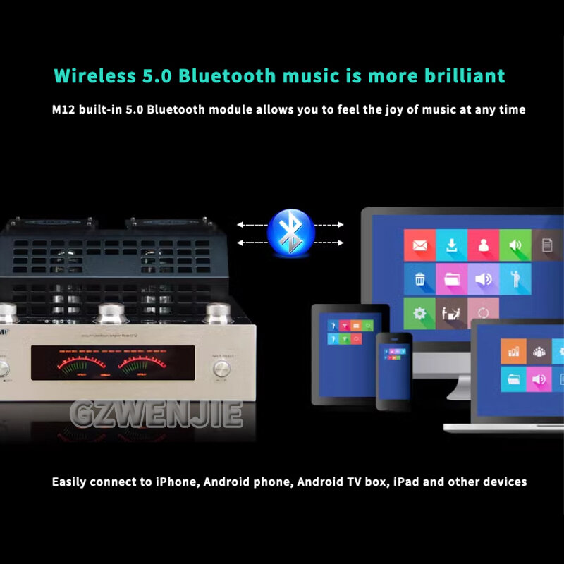 M12 150W wzmacniacz Pwer wzmacniacz radio HiFi 5.0 Bluetooth AMP Subwoofer kina domowego nagłośnienie wzmacniacz mocy dźwięku