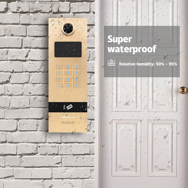 คุณภาพดีดูดีลวด Visual Doorbell Intercom สำหรับ Apartment Residence วิดีโอ Talk Doorbell
