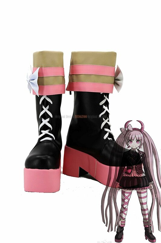 Kotoko utsugi sapatos cosplay danganronpa kotoko utsugi cosplay sapatos botas feitas sob encomenda para unisex