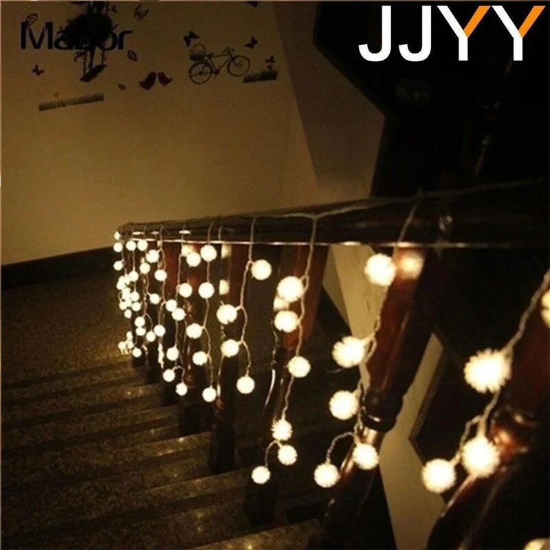 JJYY-Cadena de luces LED romántica, iluminación artesanal para Navidad, Festival, Fiesta, boda, jardín, decoración al aire libre, 3/6/10 M, nuevo