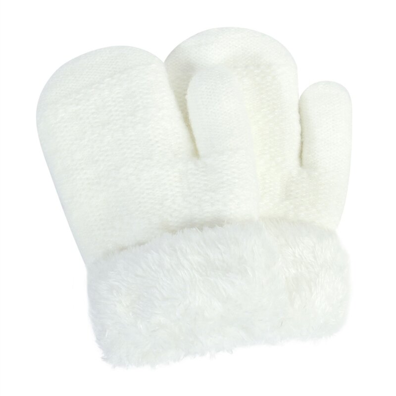 Детские перчатки, зимние перчатки, лыжные варежки, теплые плюшевые перчатки для девочек и мальчиков 1-3 лет, дышащие Универсальные перчатки с закрытыми пальцами